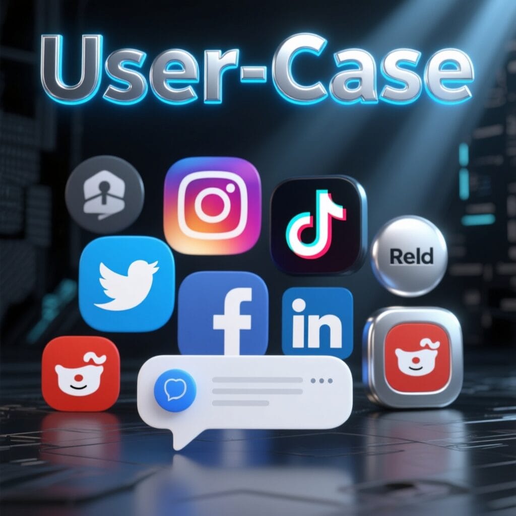 image of social media for online sms verification numbers